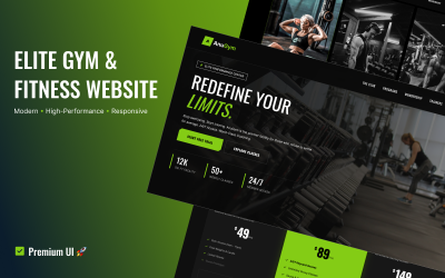 Elite Gym and Fitness HTML Web Sitesi Şablonu - AnuGym