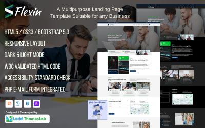 Flexin – Multifunctionele landingspagina voor bedrijven