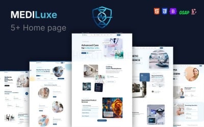 MEDILuxe – преміальний шаблон HTML для медичного обслуговування та клінік