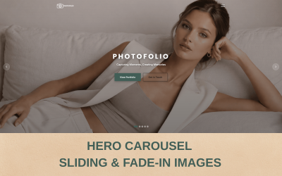 Photofolio | Kişisel Profesyonel Fotoğraf Portföyü ve Galeri Web Sitesi Şablonu