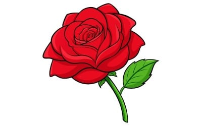 Red Rose Valentines Concept