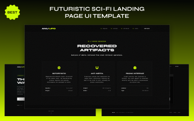UFO – Plantilla de página de destino HTML adaptable