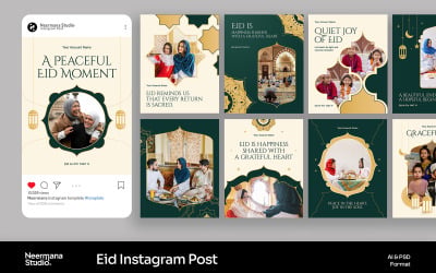 Green Elegant Eid Instagram Post