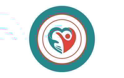 Heart Circle Care Logo for Health Medical and Wellness Brand