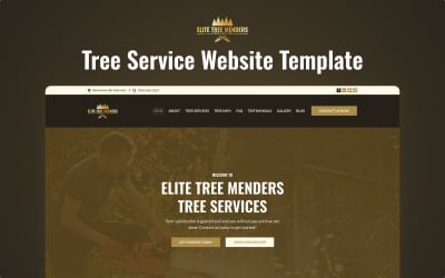 Modelo de serviço de reparo de árvores Elite Tree Menders: Nextjs Premium
