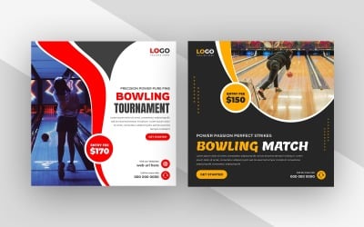 Bowling Tournament Social Media post Template Ver-1
