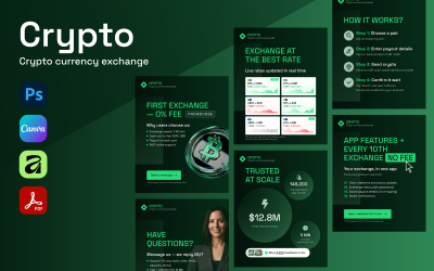 Cryptocurrency Exchange Services Instagram Post