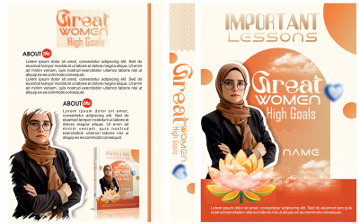 Empowering Book Cover Design for 'Great Women High Goals