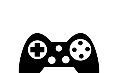 Icono vectorial de controlador de gamepad moderno para diseño de juegos
