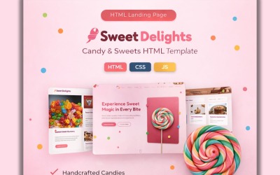 SweetDelights | Plantillas para tiendas de dulces