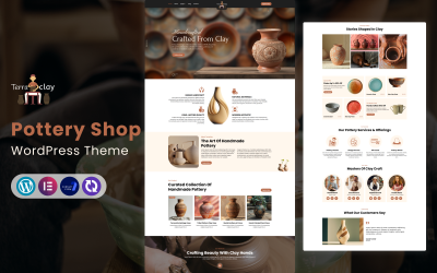 Terraclay – Handmade Pottery &amp;amp; Ceramic Shop WordPress Theme