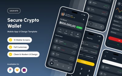 Bexon - Sada pro mobilní uživatelské rozhraní pro bezpečnou krypto peněženku