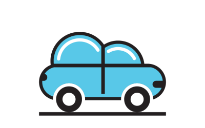 Car Cloud Logo Template Modern Automotive and Cloud Service