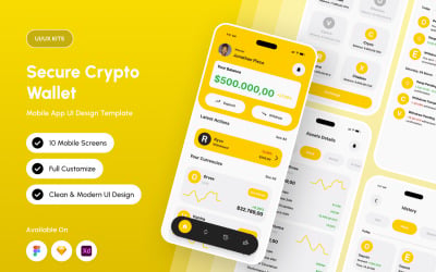 CRYPTON - Secure Web3 Crypto Wallet Mobile UI