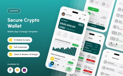 Cryvo - Calm Precision Crypto Wallet UI Kit
