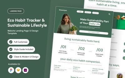 Greenlyst - Eco Habit Tracker Landing Page