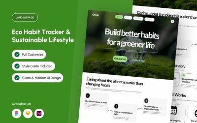 Grevia - Eco-Friendly Lifestyle Landing Page