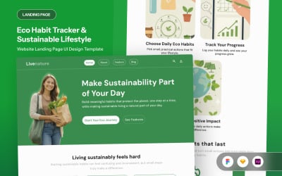 Livenature - Eco Habit Tracker and Sustainable Landing