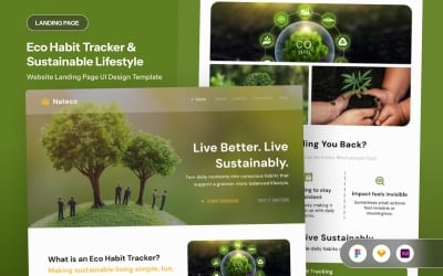 Nateco - Eco Habit Tracker and Sustainable Landing