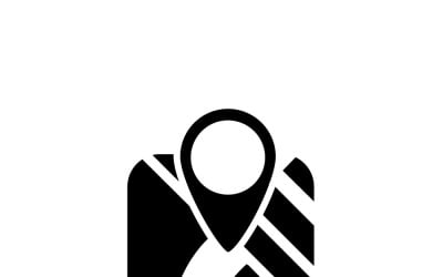 Kartenpositions-Symbol für Navigation