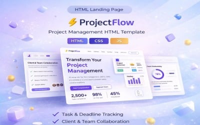 ProjectFlow | Управление проектами | IT-шаблоны