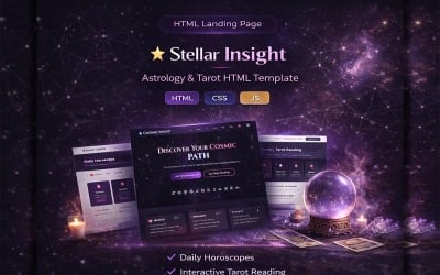 StellarInsight | Astrology | Landing Page Templates