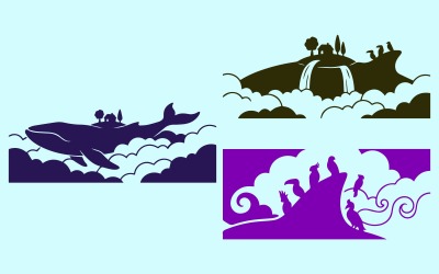 The Skyborne Leviathan Fantasy Book Cover Design