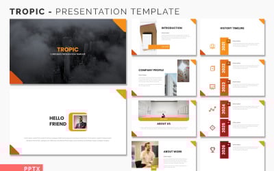 Шаблон PowerPoint про тропіків