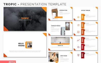 Tropisk PowerPoint-mall