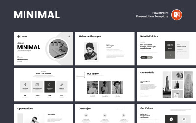 Business Minimal PowerPoint Presentation Template