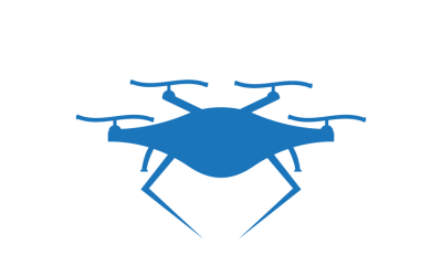 Drone Logo Template Modern Technology and Aerial