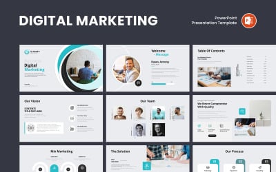 High-Impact Digital Marketing Presentation Template