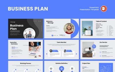 Modern Business Plan Presentation Template for Investors