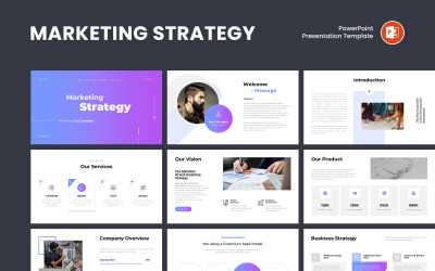 Modern Marketing Plan &amp;amp; Strategy Presentation Template