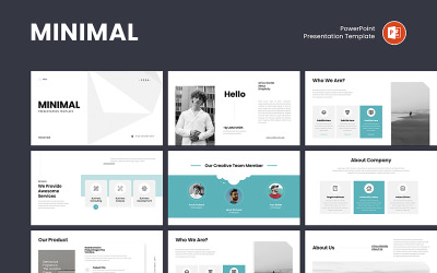Modern Minimalist Business Presentation Deck Template