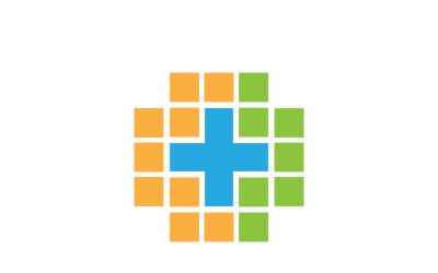 Ontwerp van een logo-sjabloon voor de medische sector