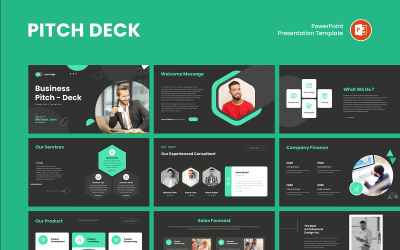 Pitch Deck PowerPoint Template for Startup Template