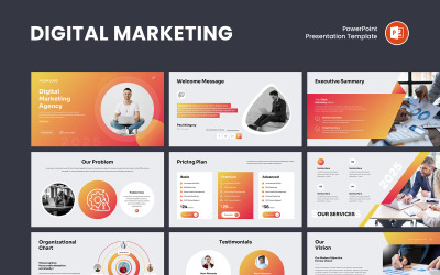 Professional Digital Marketing Presentation Template
