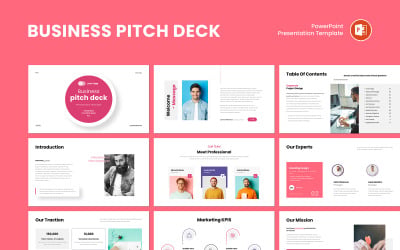 Winning Startup Business Pitch Presentation Template