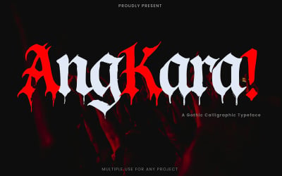 Angkara Calligraphic Gothic Font