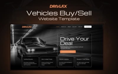 Drivlex - Next.js autókereskedés weboldal sablon