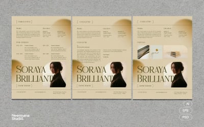 Elegant CV Resume Set Template