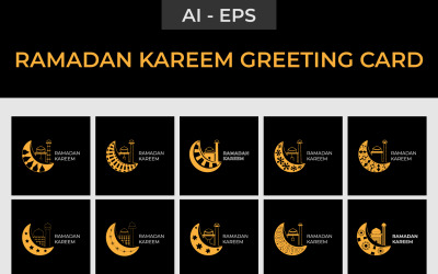 Ramadan Kareem Greeting Card and Social Media Design