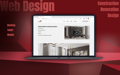 RenovaCore – Construction, Design &amp;amp; Renovation Website UI Template