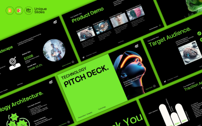 Technology Pitch Deck Presentation Template | PowerPoint + Google Slides |