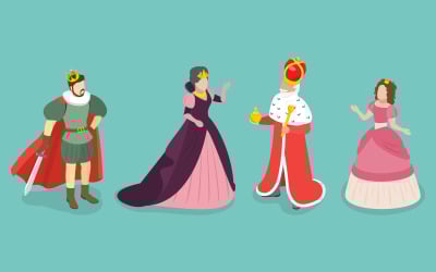 Fairy characters,  medieval people