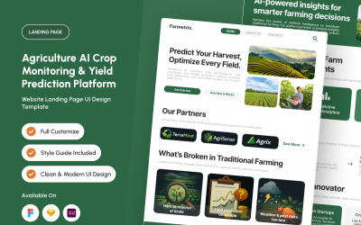 Farmetrix - Landningssida för AI-grödövervakning