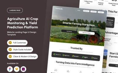 FarmLink - Jordbruks AI-avkastningsprognossida