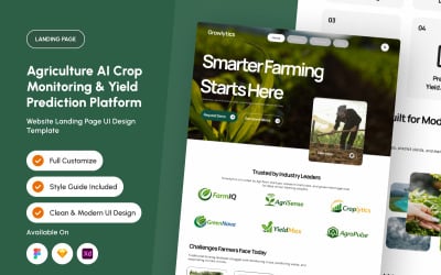 Growlytics - AI SaaS-gränssnitt för grödövervakning