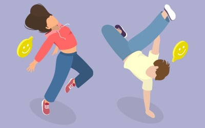 Hip-hop dancer,  breakdance style